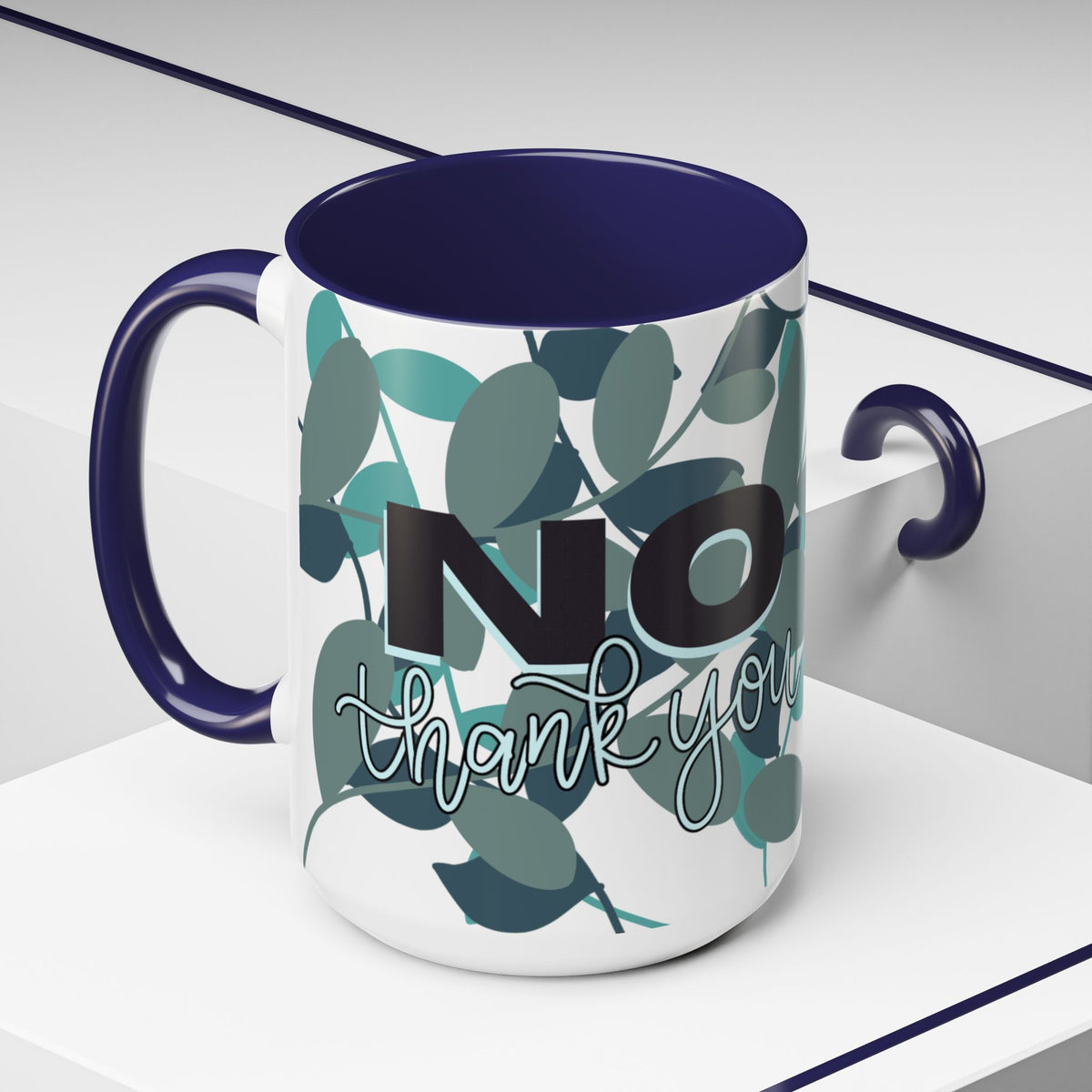 No Thank You Mug (Green Leaf)