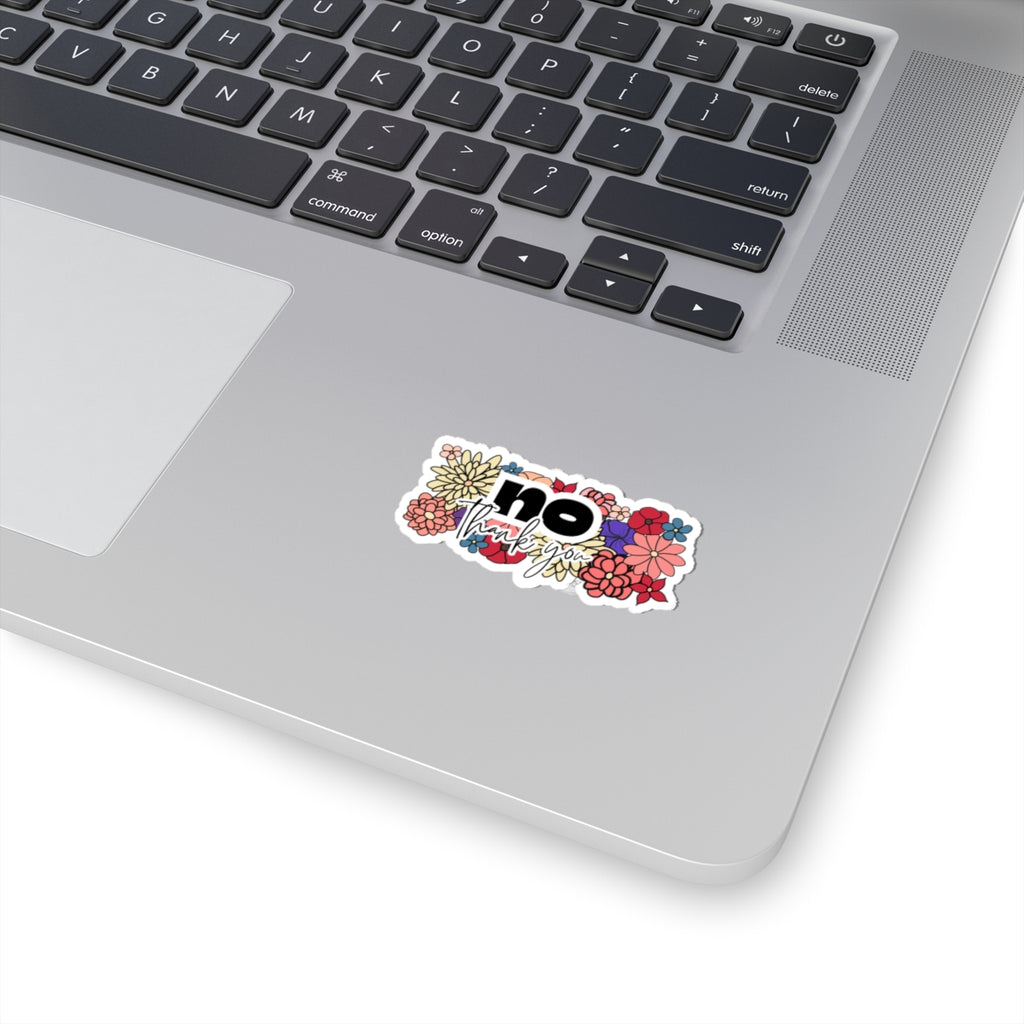 No Thank You Sticker (Floral)