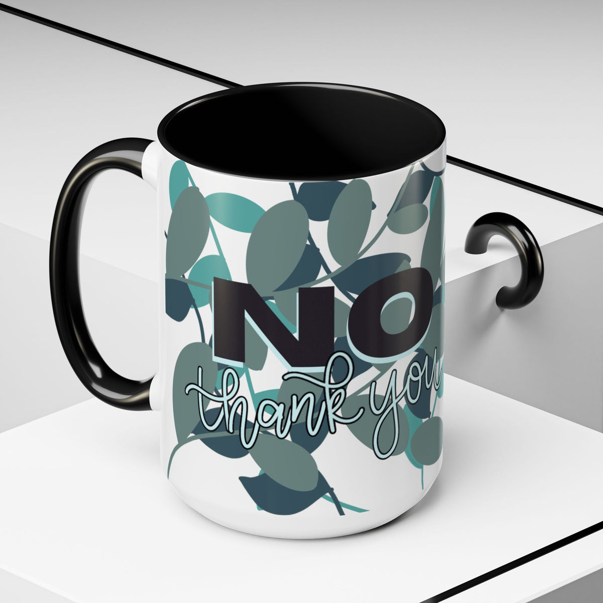 No Thank You Mug (Green Leaf)