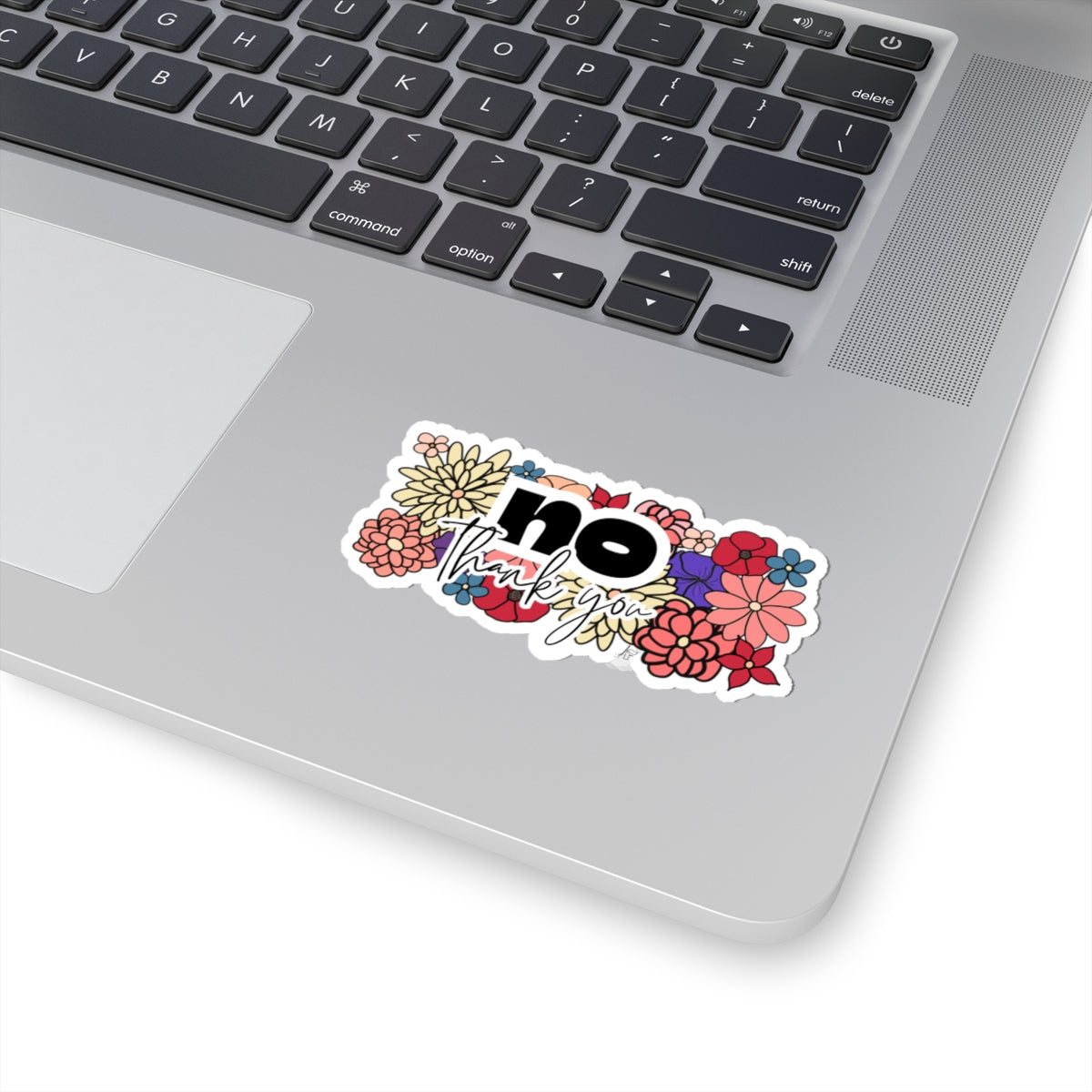 No Thank You Sticker (Floral)